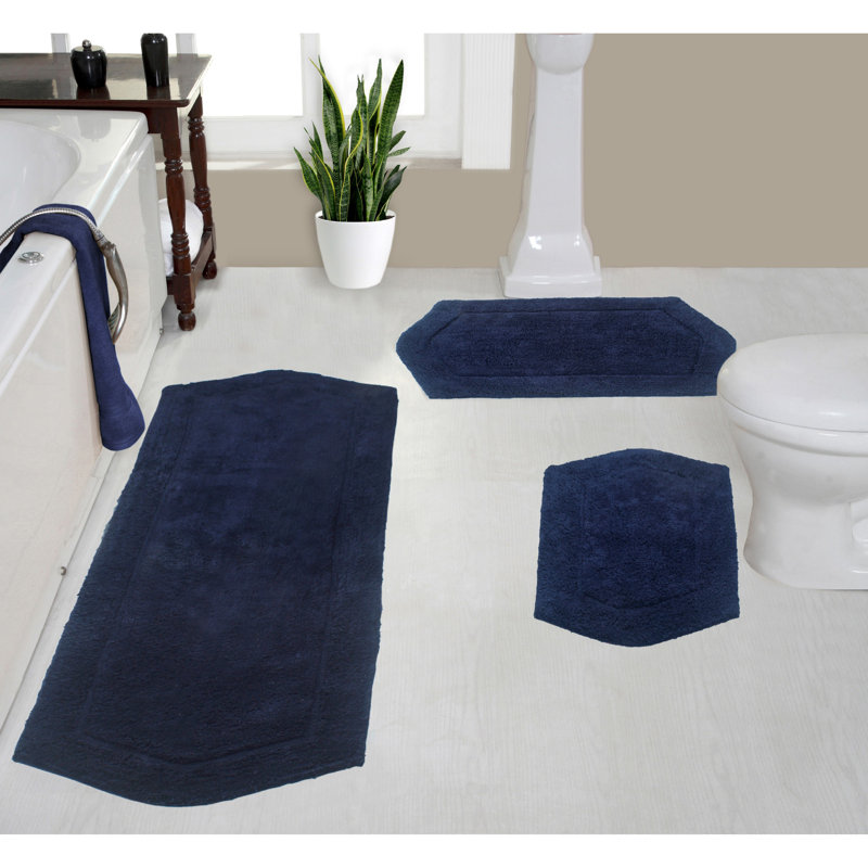 Morissette bathroom rug, Bleu marine
