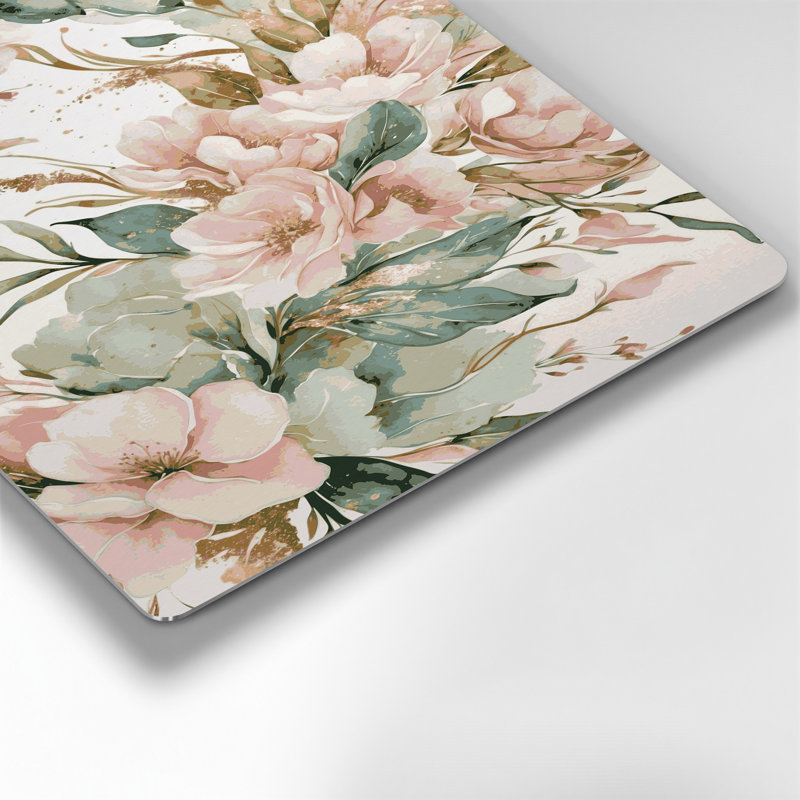 Watercolor Floral 11 Grey Metal Wall Art, 14" H x 11" W