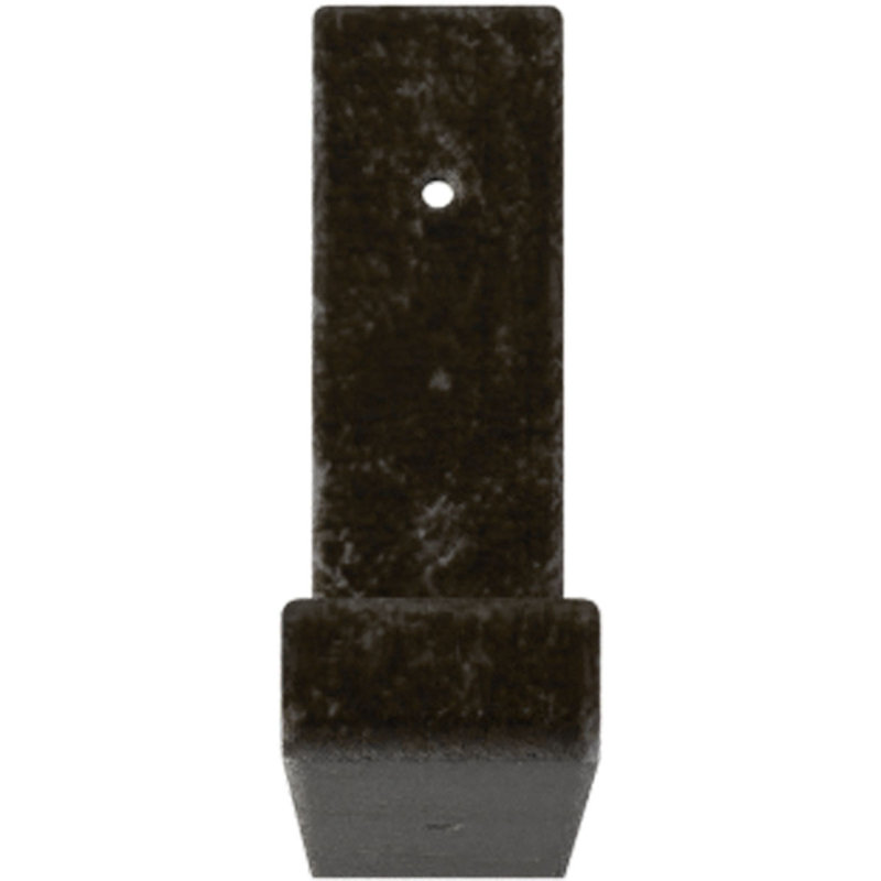 Support de tablette en acier, H 7 po x l 2 po x P 12 po, Argenté antique chaleureux