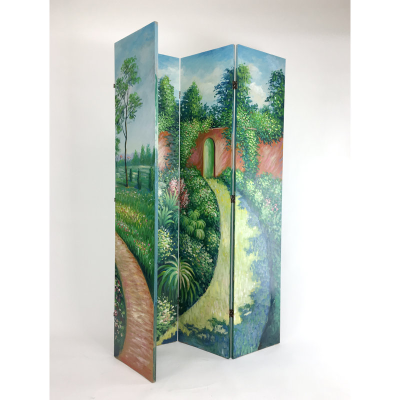 Gertrut 64 " W x 72 " H 4 - Panel Folding