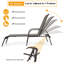 Chaise longue inclinable 62,5 po