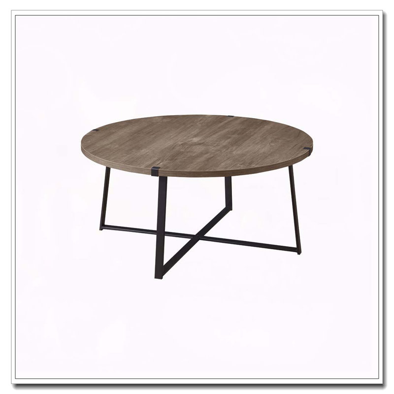 Table basse ronde en bois d'ingénierie Heyer