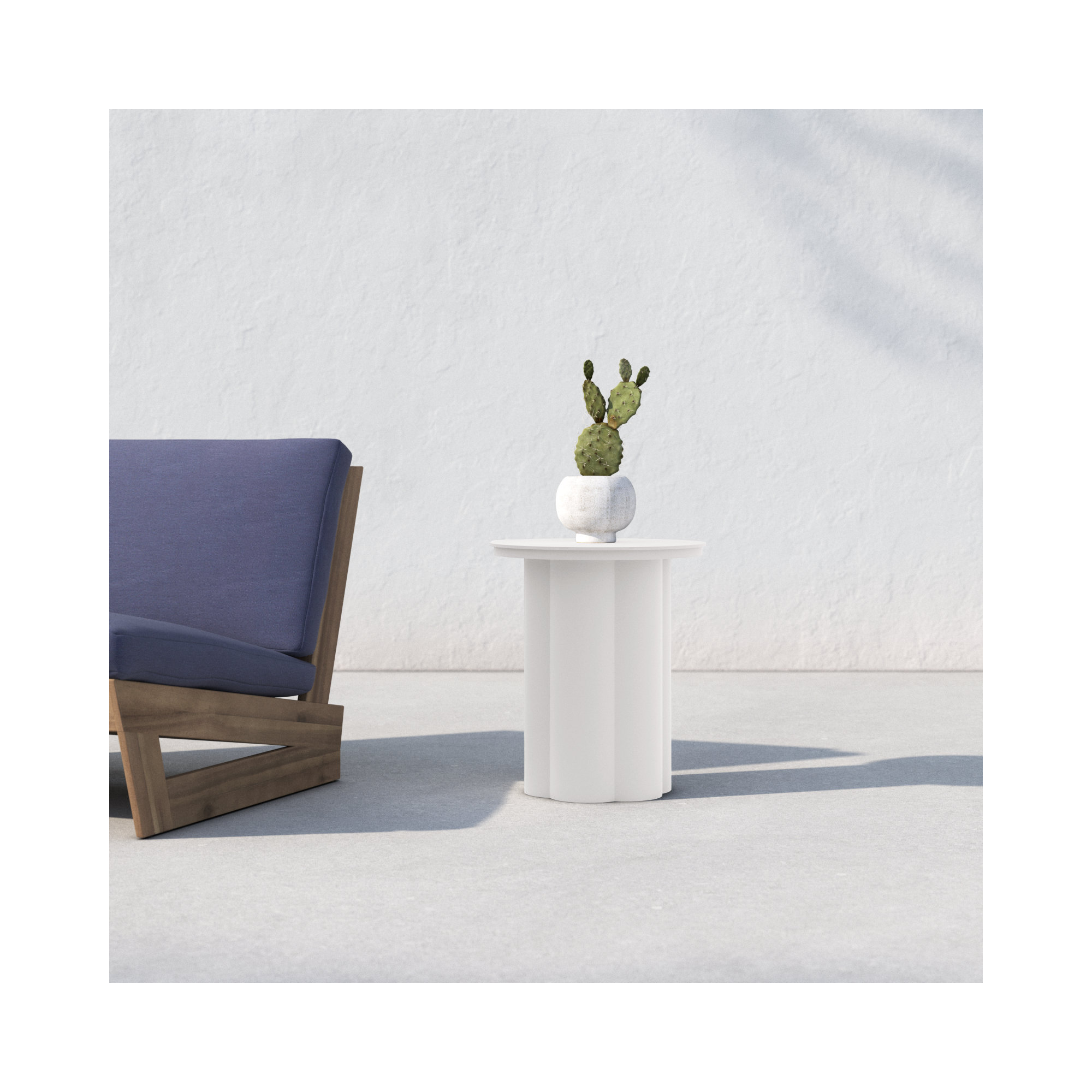Bridgehampton 15.9'' Metal Outdoor Side Table
