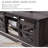 Farmhouse 48" Coffee Table with Sliding Barn Door and Adjustable Shelf-10718982