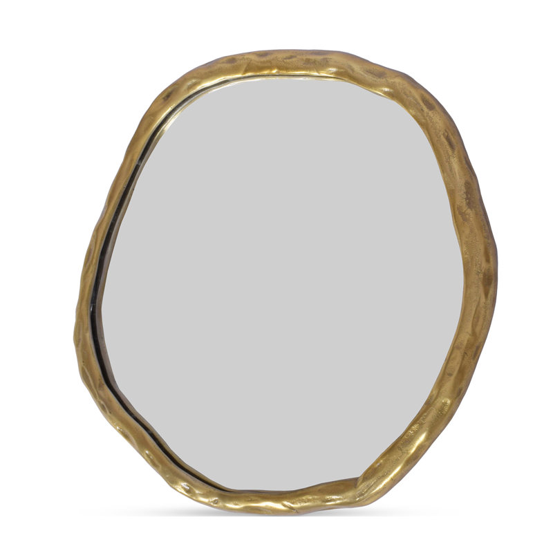 Nola Aluminum Novelty Mirror, 24" x 24", Gold