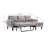 Ermon Upholstered Sofa Reversible Sectional Sleeper with Storage Chaise, Side Pocket-1897940516