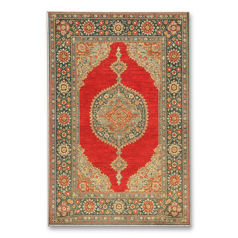 Tapis beige tissé traditionnel Mosso, 2'4" x 3'11"