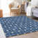 Premium Machine Washable Prisco Navy Rug