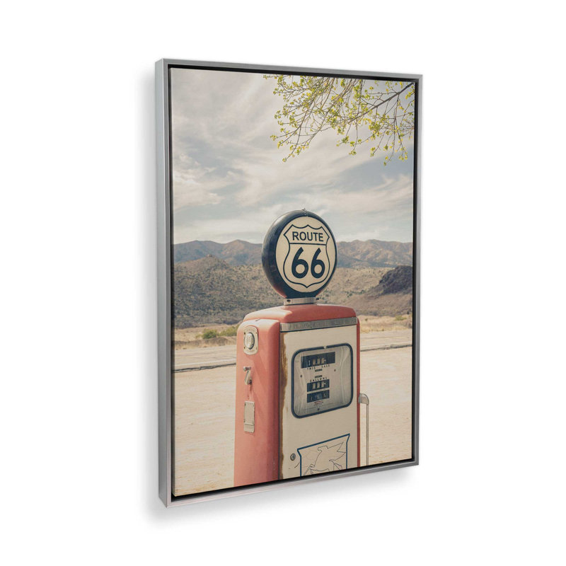 "Carburant", reproduction d'art sur toile, 8 po x 12 po, Cadre flottant en chrome poli