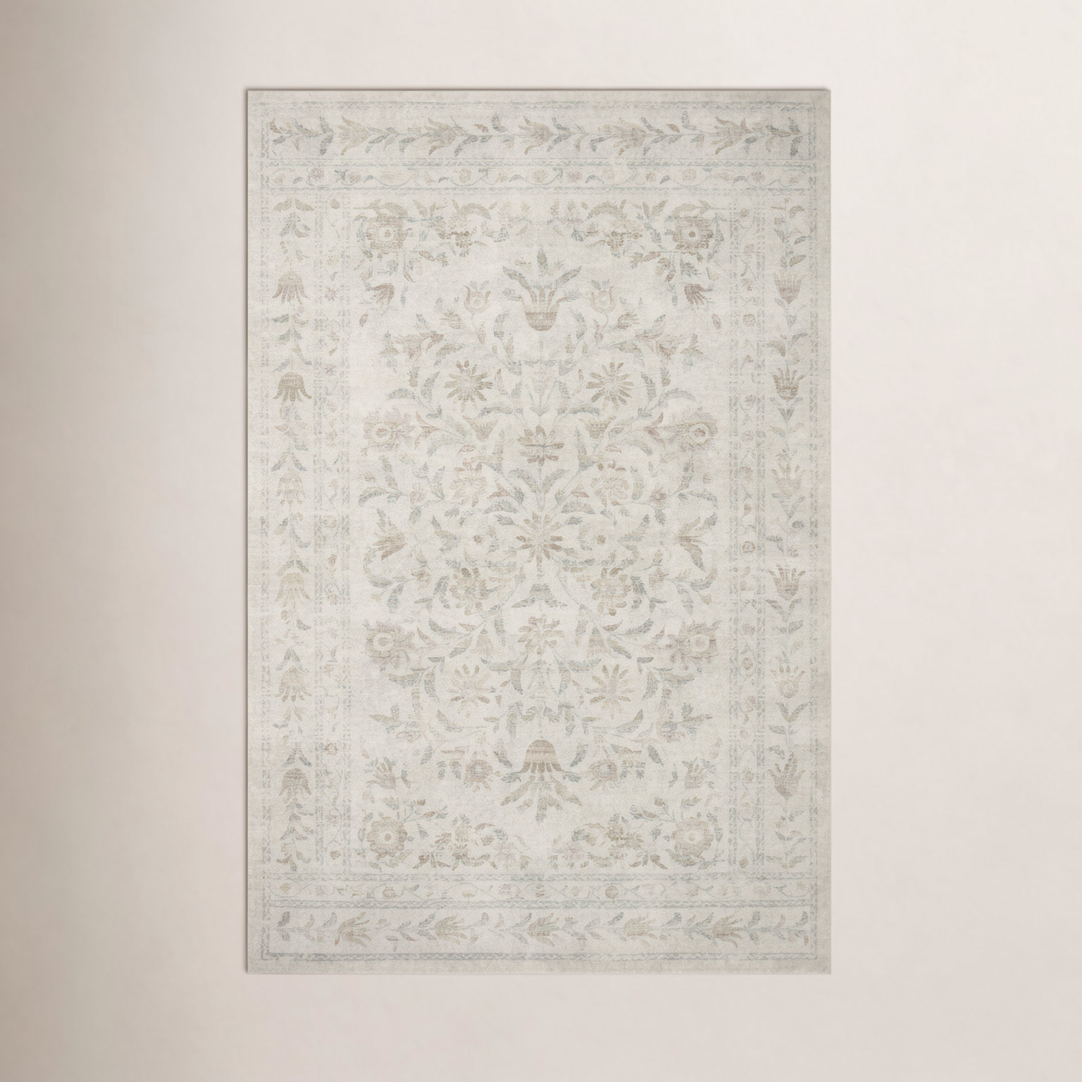 Rifle Paper Co. x Loloi Multi Floral Rug, Rectangle 5' x 7'6"