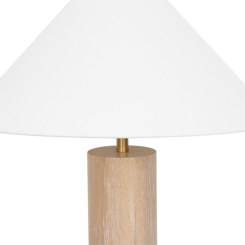 Bishop Table Lamp, Light Cerused Oak