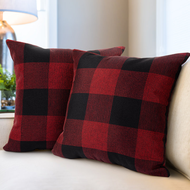 Ensemble de 2 coussins décoratifs à motif écossais Zulay Home