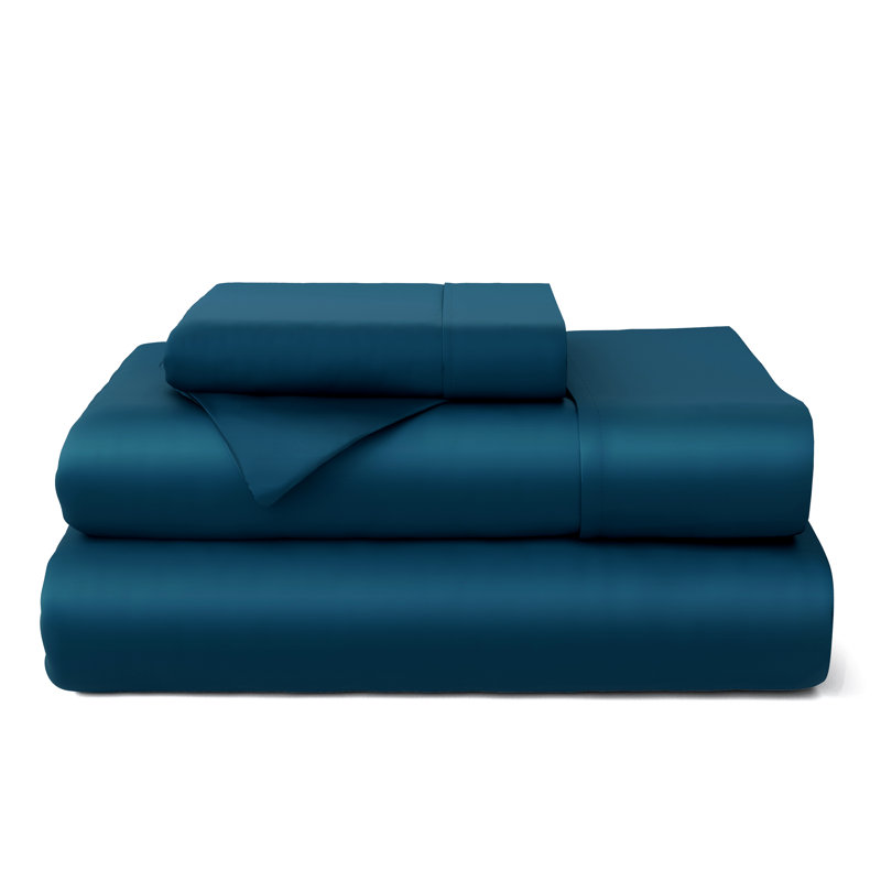 Royal Blue Queen Bamboo Bed Sheet Set