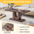 Modern Minimalist Rectangular MDF Coffee Table, Walnut Dark Brown Sticker-Patterned | Gift Idea