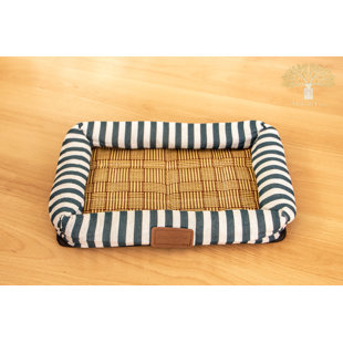 Striped Cotton Pet Bed