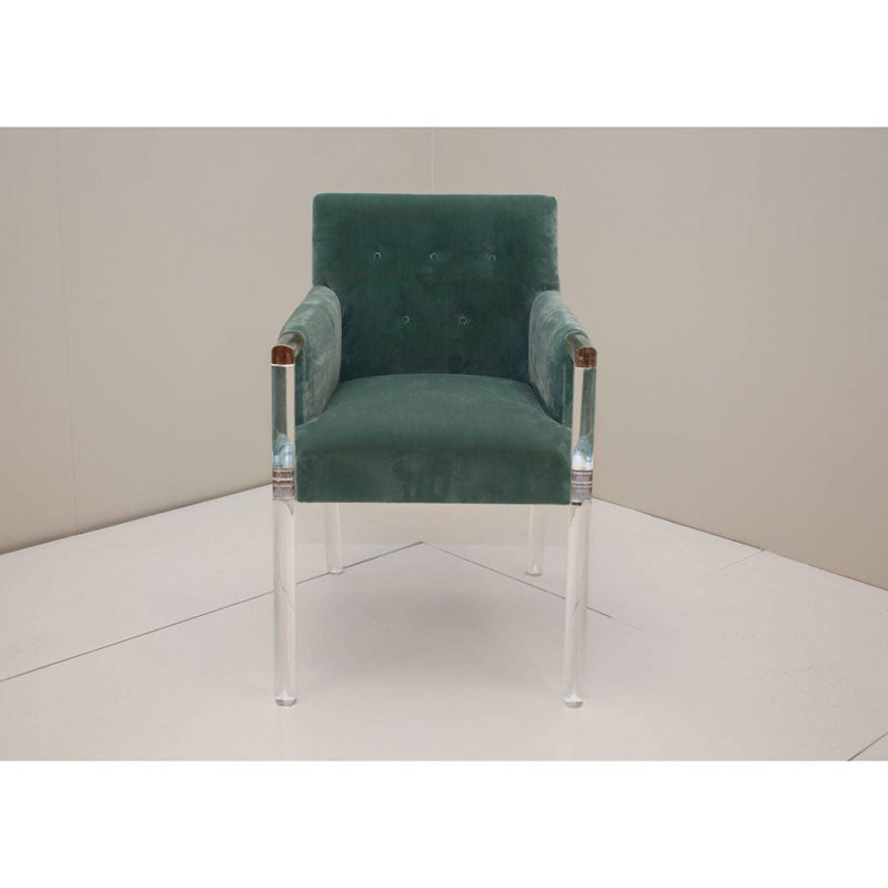 Tito Armchair, Green Linen