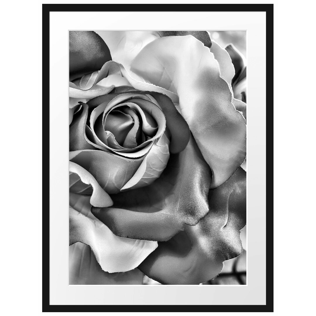 Gerahmtes Poster Bunte Rosen