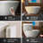 WOODBRIDGE 55-1/8 In. X 31-1/2 In. Luxury Contemporary Solid Surface Freestanding Bathtub In Matte White