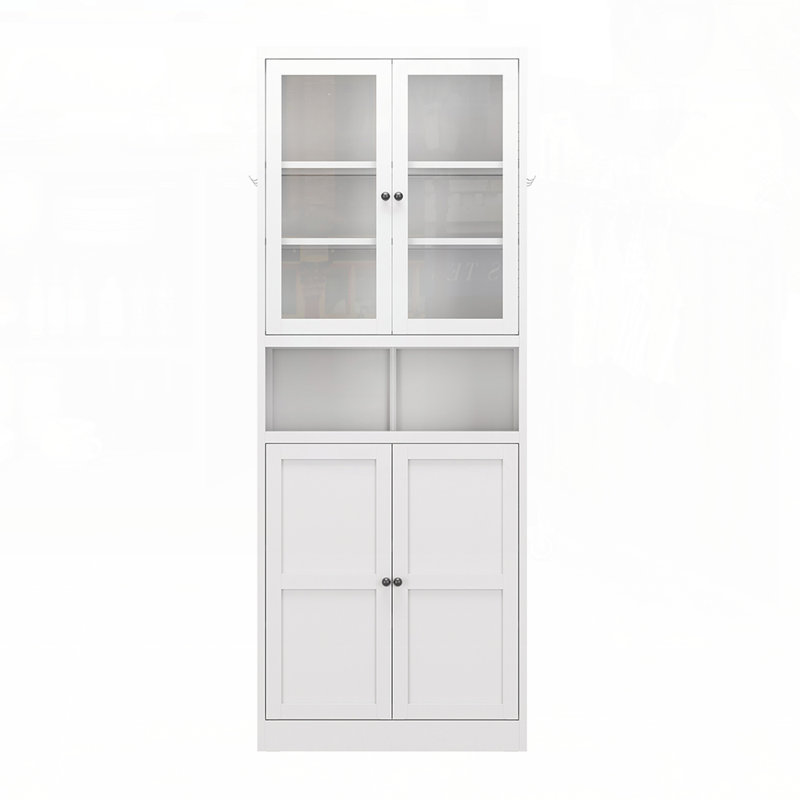 Armoire de cuisine en métal durable avec tablettes réglables, cadre en acier inoxydable robuste pour un rangement polyvalent