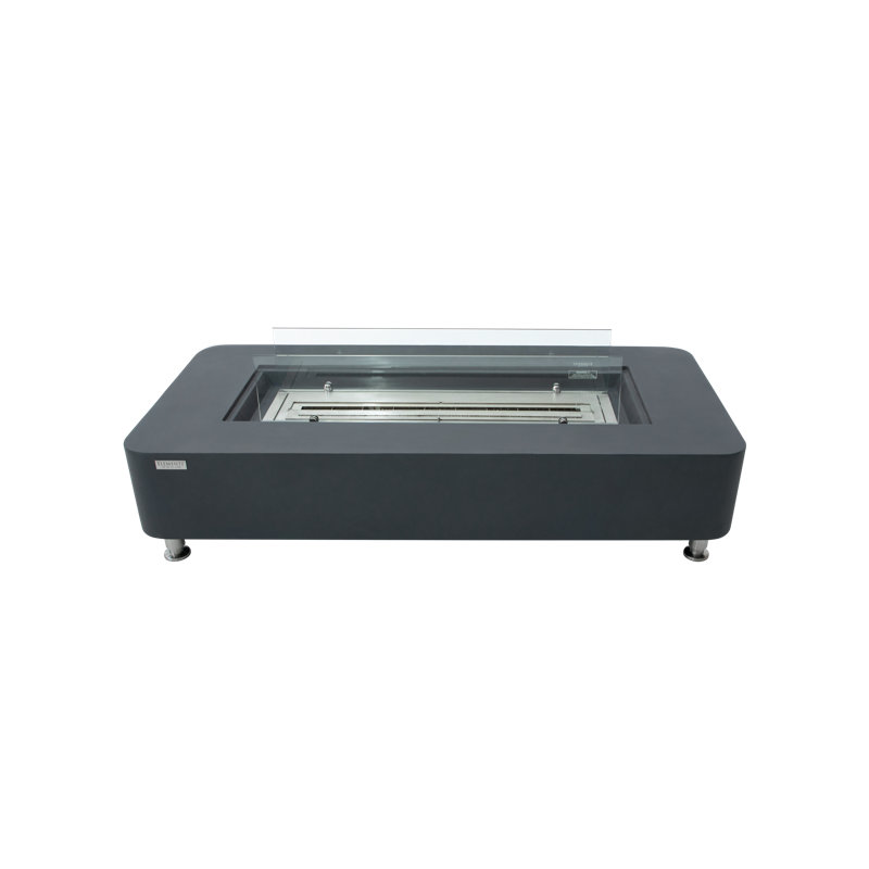 Sydney 61" Ethanol Fire Table, Slate Black
