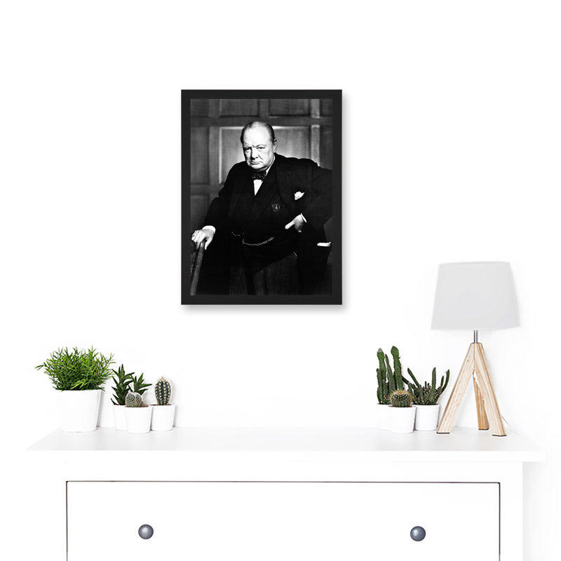 Winston Churchill Britain Prime Minister - Single Picture Frame Print