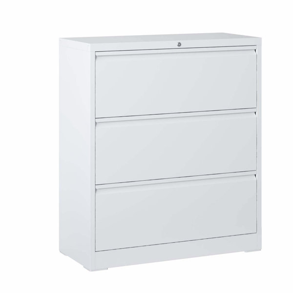 Hokku Designs Nefsad 35.43 Wide 3 -Drawer File Cabinet | Wayfair