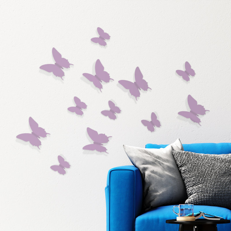 Non-Wall Damaging Wall Decal, 1 Pack, Lavender