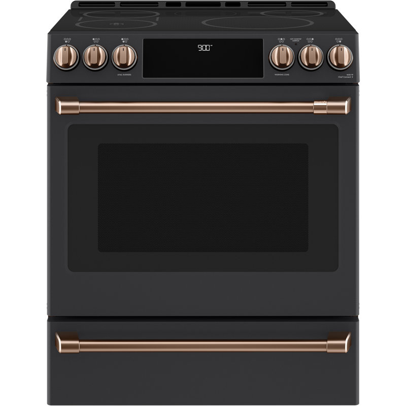 Front Control Induction Range Handle Kit, Brushed Copper