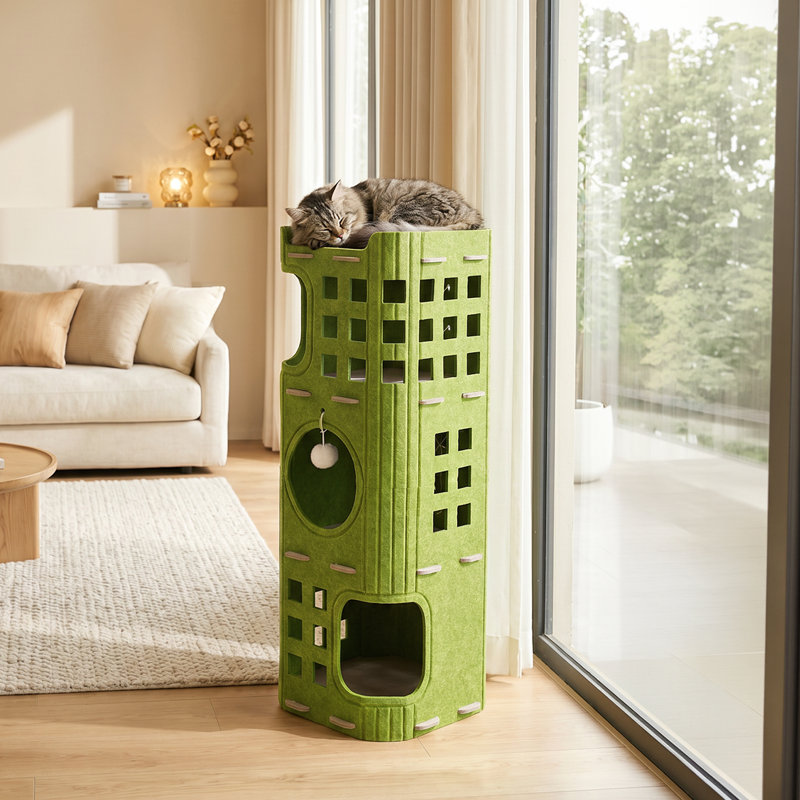 Polyester Pet Bed, 90cm H x 37cm W x 37cm D, Green