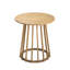 Ensemble repas d'extérieur 3 pièces en bois d'acacia avec coussins crème