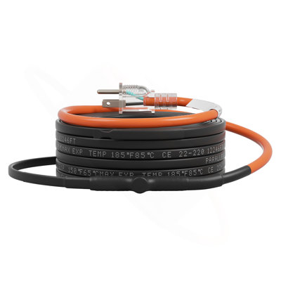 Self-Regulating Pipe Heating Cable, 60-Feet 5W/Ft Heat Tape For Pipes Freeze Protection, Protects PVC Hose, Metal And Plastic Pipe From Freezing, 120V