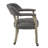 LUMERA Collection Swivel Tufted Arm Dining Chair Poker Chair Gray-1480359265-1480359279
