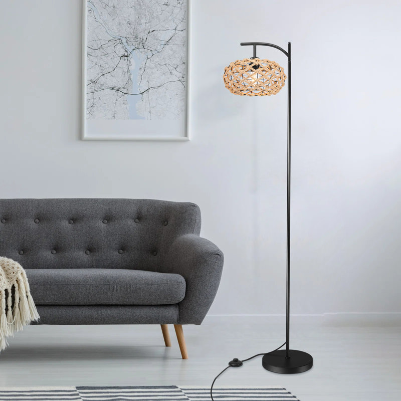 Ameiya 55.9'' Matte Task Floor Lamp