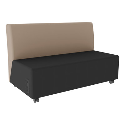 Learniture Shapes Series II Soft Seating Sofa with Casters, Outlets, and USB Ports