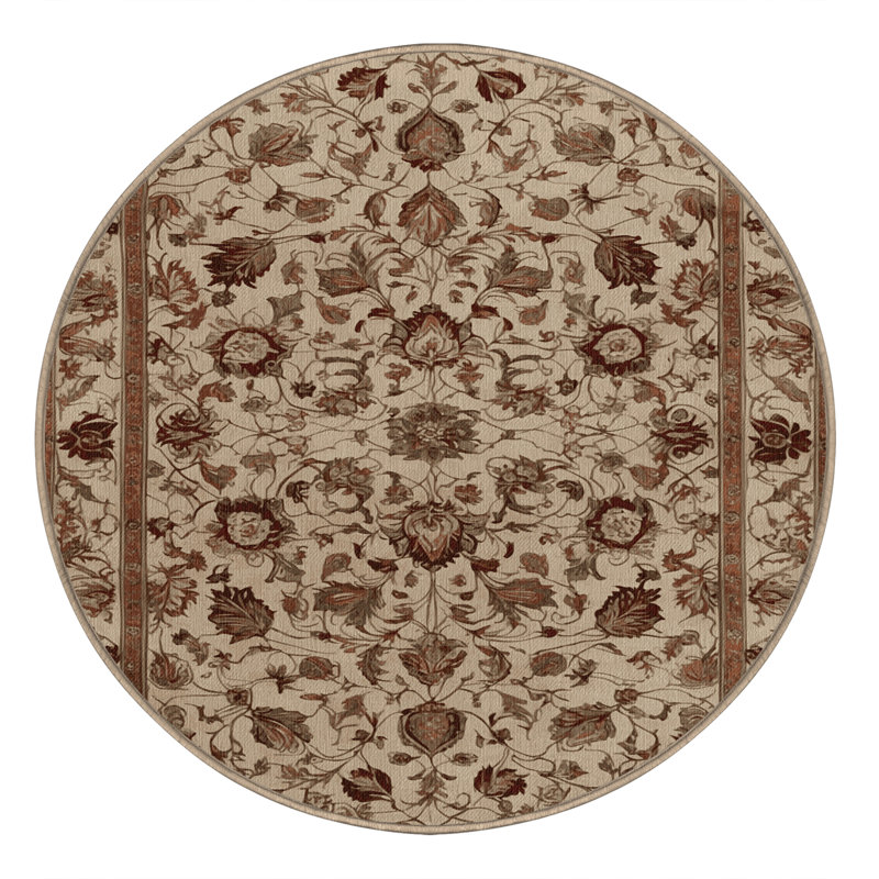 Machine Washable Persian Brown Area Rug, Rectangle 2' x 3'