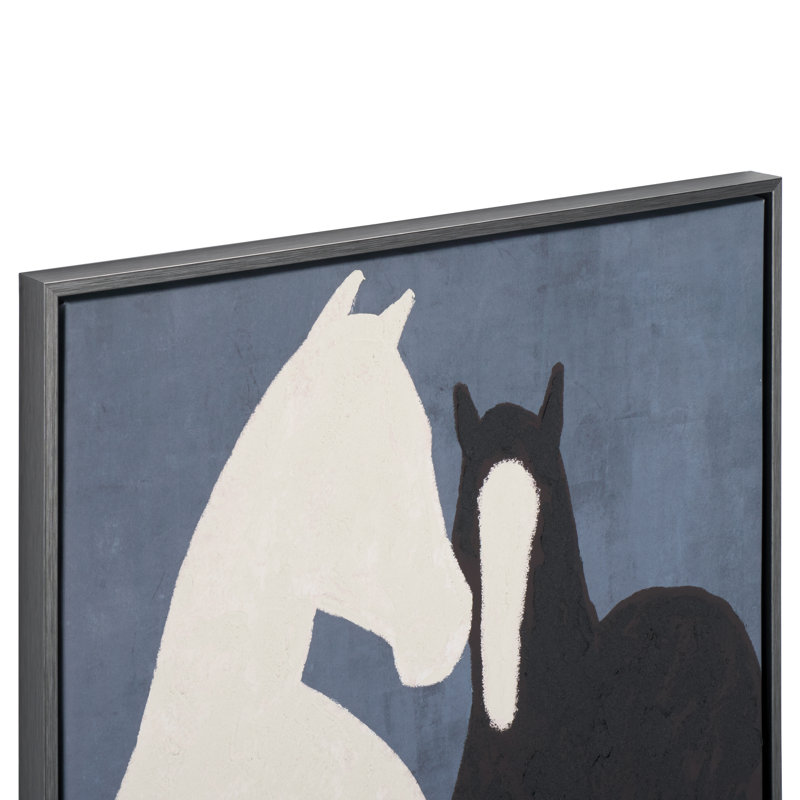 Walk With Me Oil Paint Framed Canvas