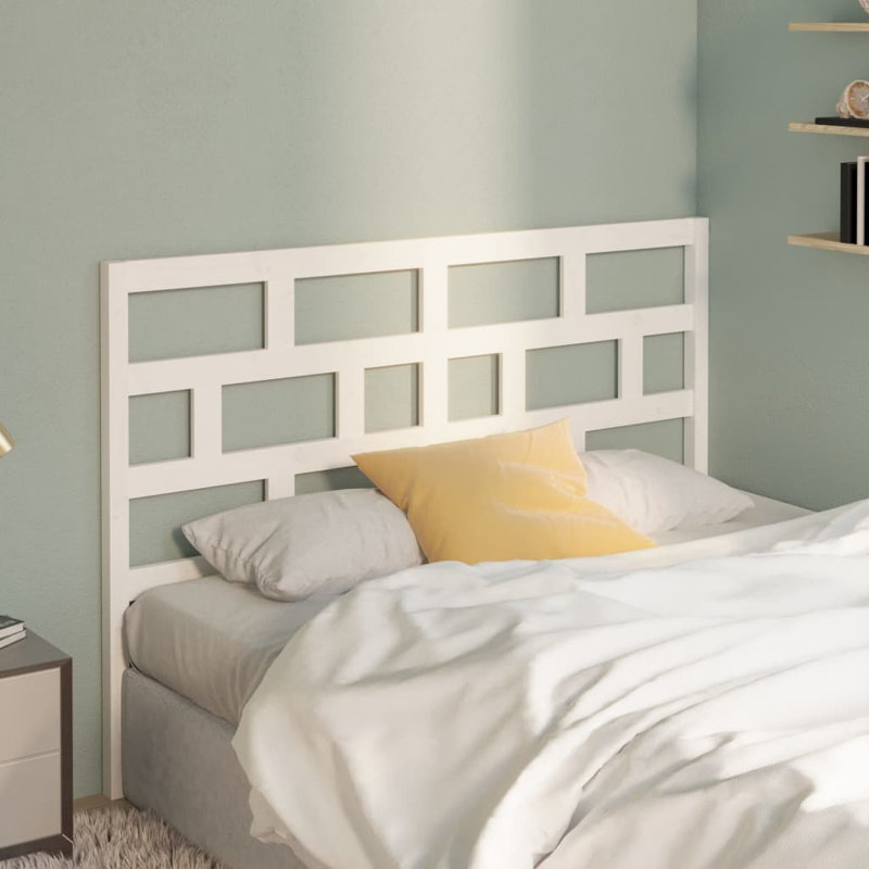 Macintyre Solid Wood Headboard, White, 156 x 100 cm