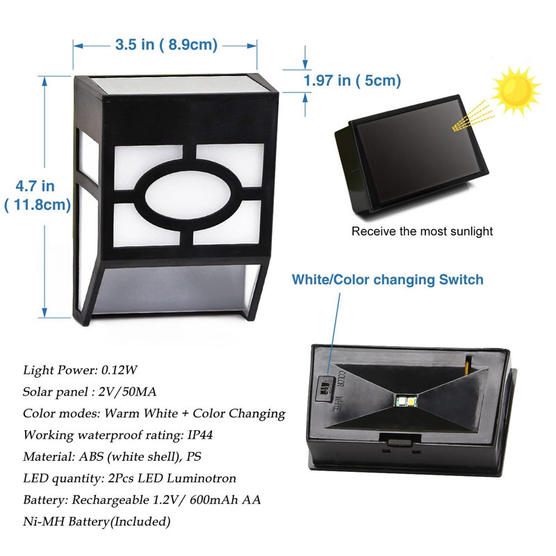 Ensemble d'éclairage extérieur pour terrasse à énergie solaire