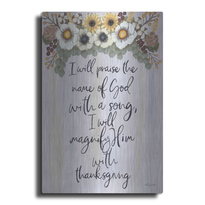«I Will Praise the Nom of God» par Ashley Justice - reproduction d'art non encadrée