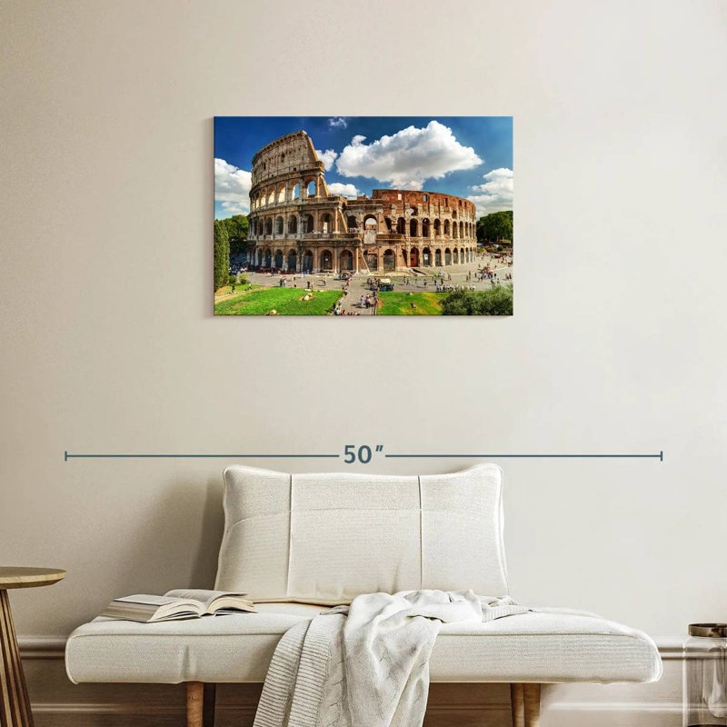 Ravi Colosseum à Rome, H 20 po x l 30 po
