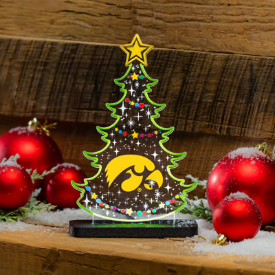 University of Iowa College Holiday Tree Desklite LED Decor