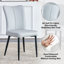 Chaise parsons capitonnée à dossier à oreilles Frisbie pour cuisine et salle de banquet-1589093909-1589093904