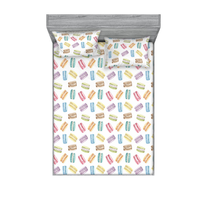 Full White Floral Microfiber Kids Sheet Set