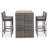 Ayliah Rectangular 4 - Person Bar Height Dining Set with Cushions-435581336