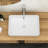 Modern Bathroom Ceramic Vessel Sink - White Rectangular, Stain , Easy Maintenance Rectangular Vessel, Low Water Absorption, Elegant