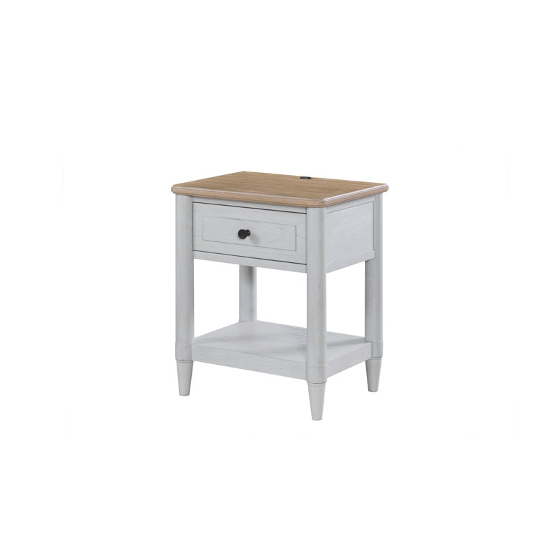 Petite table de chevet pour adolescent - ciment et sable