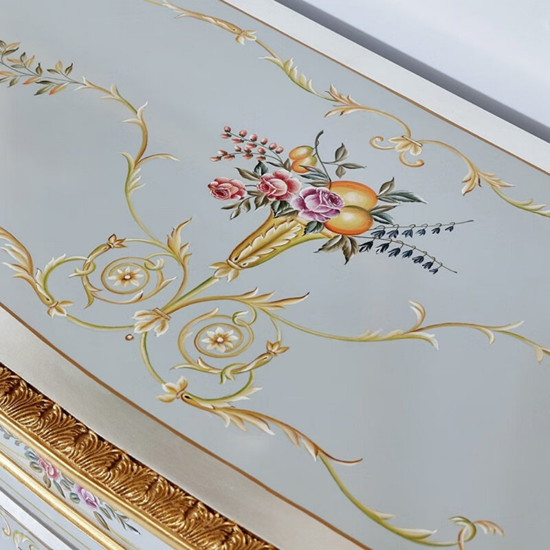 Painted Creative Entrance Cabinet, 37.4" H x 59.06" W x 20.47" D