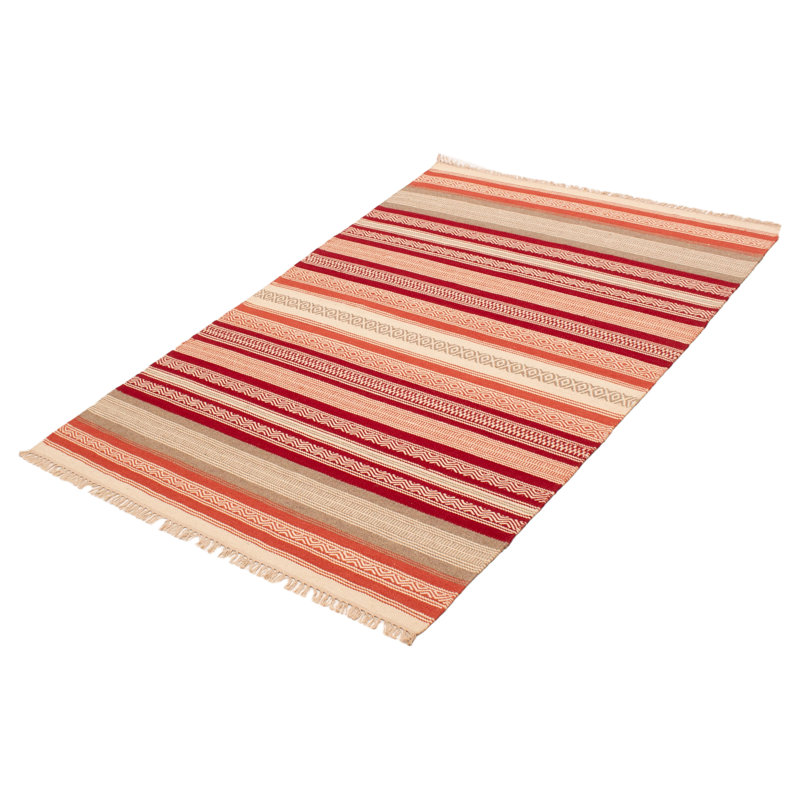 Boho Red Kilim 5'1" x 7'5"