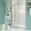 Porte de douche coulissante, porte coulissante, verre trempé-112519906