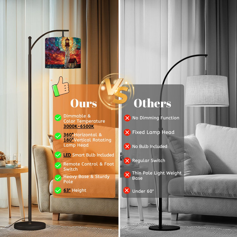 Lampe sur pied Arc